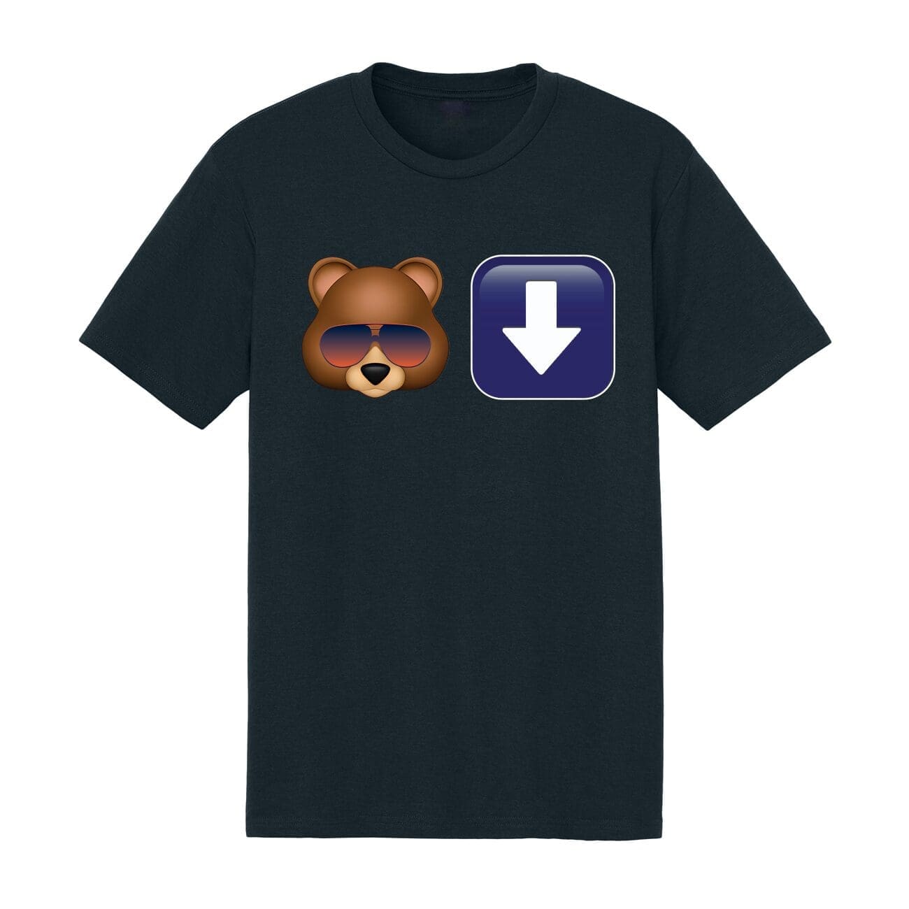 Navy Bear Down Graphic Shirt